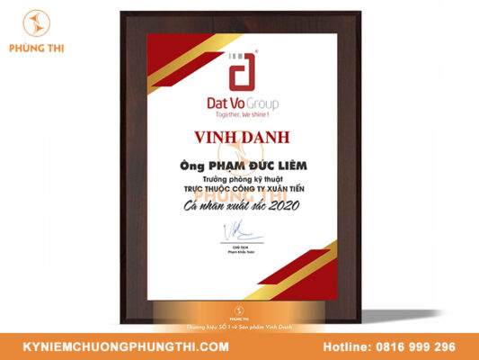 Bảng vinh danh Đà Nẵng