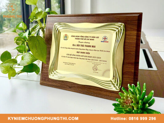 kích thước bảng vinh danh