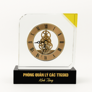 Đồng Hồ Pha Lê K9 Chân Đế Đen
