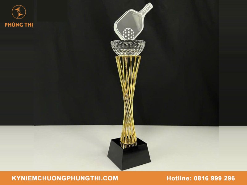 Cúp pha lê Pickleball đẹp & cao cấp Cúp pha lê Pickleball
