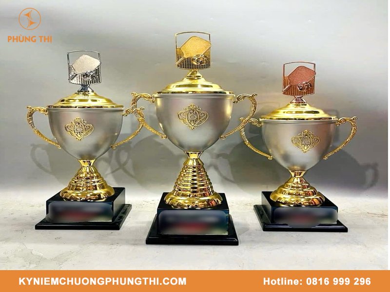 Cúp pickleball kim loại đẹp cho nhà vô địch Cúp pickleball kim loại