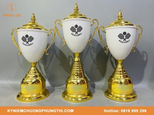Cúp pickleball kim loại