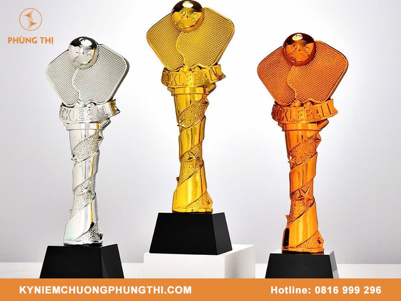 Cúp vàng pickleball thiết kế sang trọng & ý nghĩa Cúp vàng pickleball