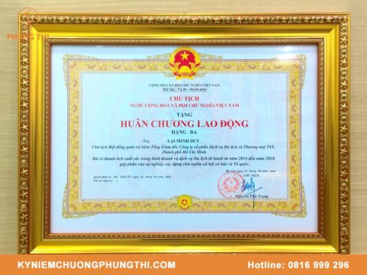 Huân chương Lao động Hạng 3 được bao nhiêu tiền?