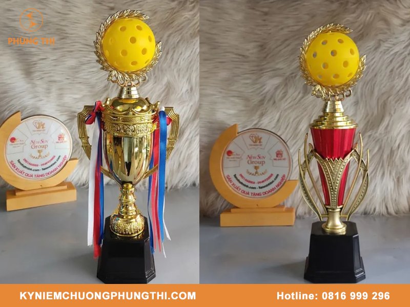 Mẫu cúp Pickleball đẹp & ấn tượng Mẫu cúp Pickleball đẹp
