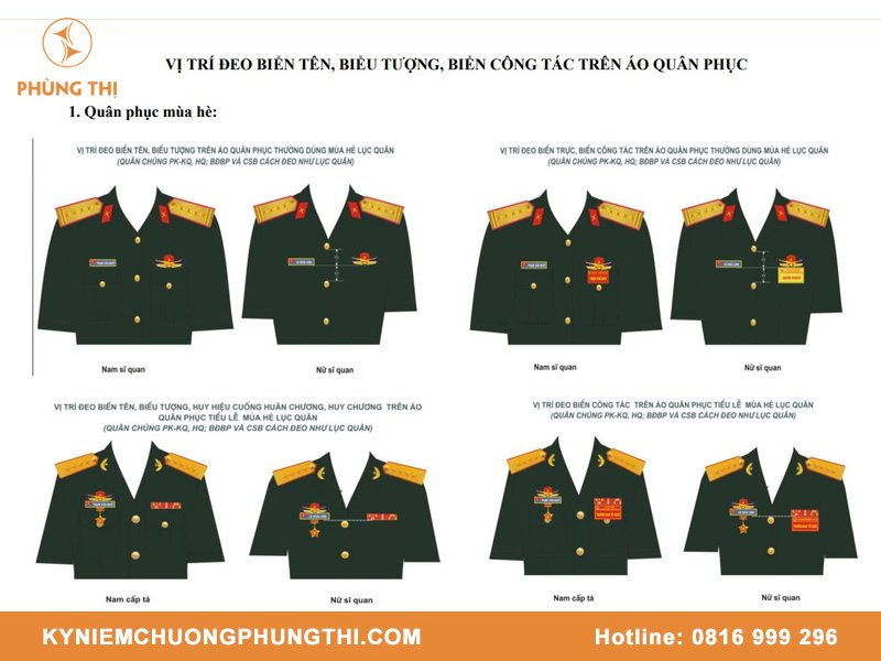 Hướng dẫn cách đeo huân huy chương trên áo