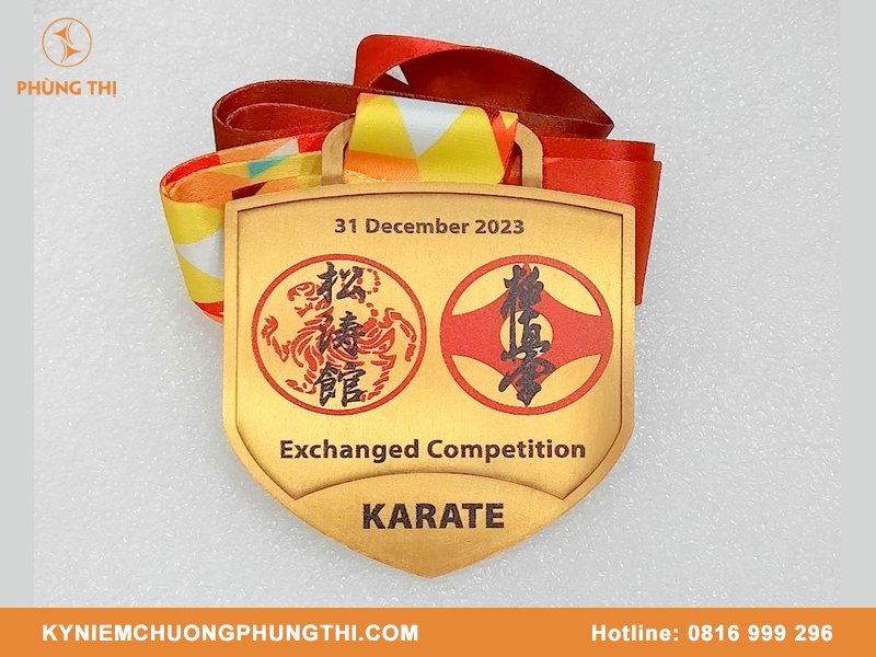 Mẫu huy chương Karate