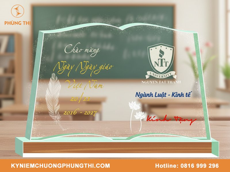 Quà lưu niệm tặng thầy cô thiết kế đẹp & ý nghĩa