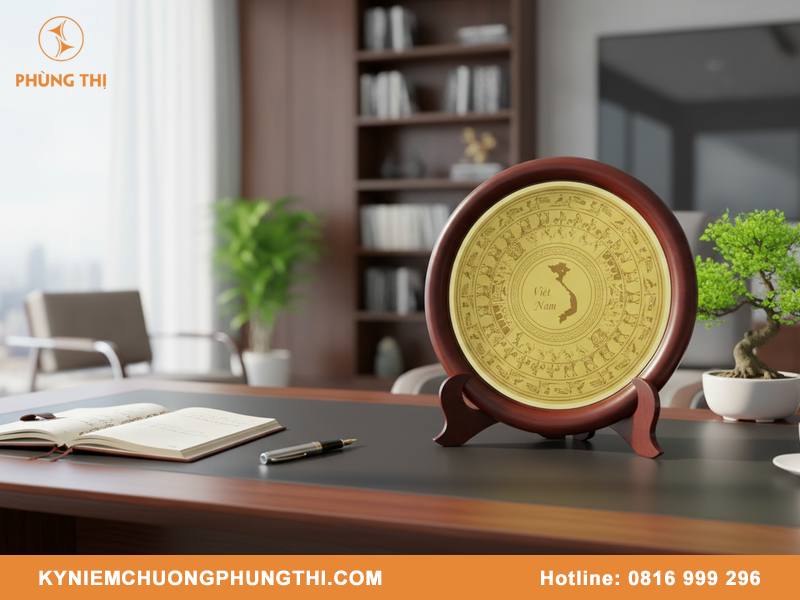 Quà tặng lưu niệm bằng đồng cho doanh nghiệp sang trọng Quà tặng lưu niệm bằng đồng