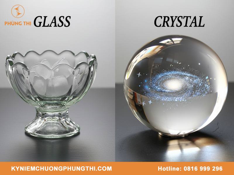 Phân biệt pha lê và thủy tinh trong sản xuất đồng hồ