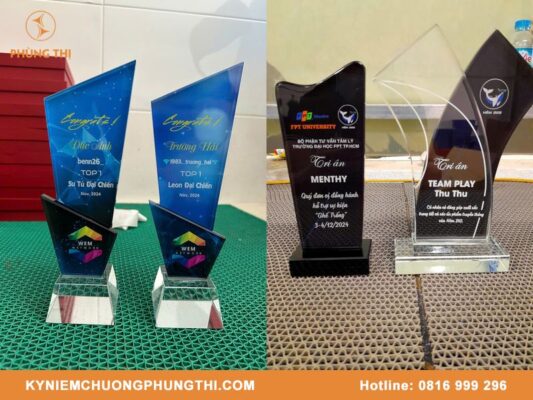 Khắc laser pha lê