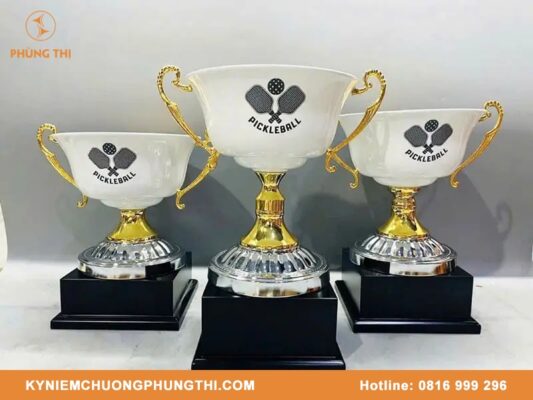 Khắc logo lên cúp Pickleball