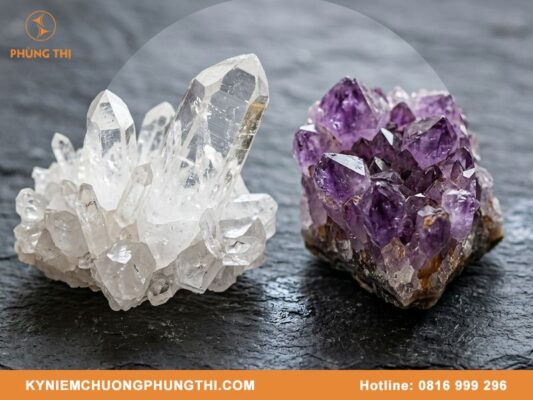 Pha lê và thạch anh khác nhau như thế nào?