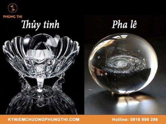 Pha lê và thủy tinh khác nhau thế nào?
