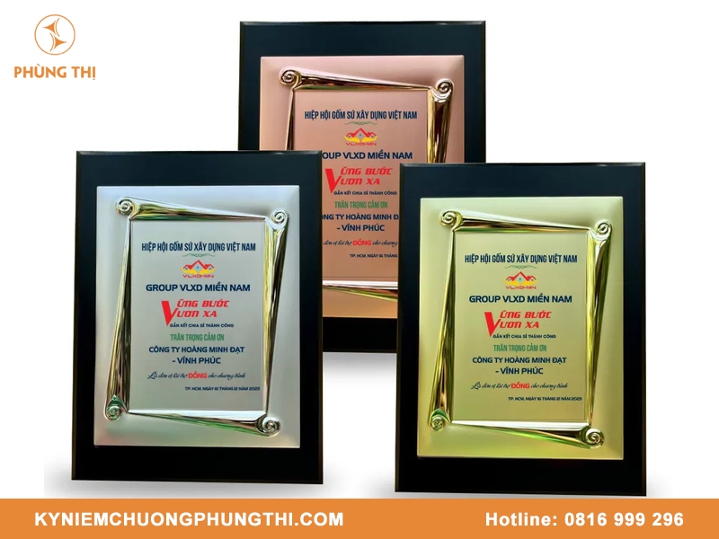 Các loại bảng vinh danh phổ biến được ưa chuộng hiện nay Các loại bảng vinh danh phổ biến