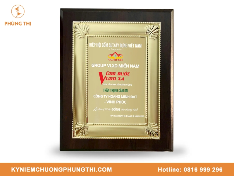 Các loại bảng vinh danh phổ biến được ưa chuộng hiện nay Các loại bảng vinh danh phổ biến