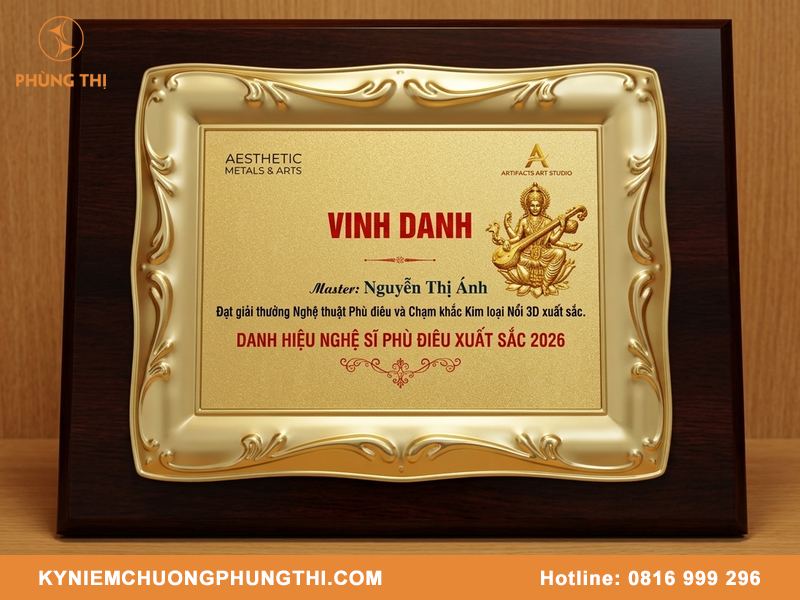 Gia công bảng vinh danh theo thiết kế