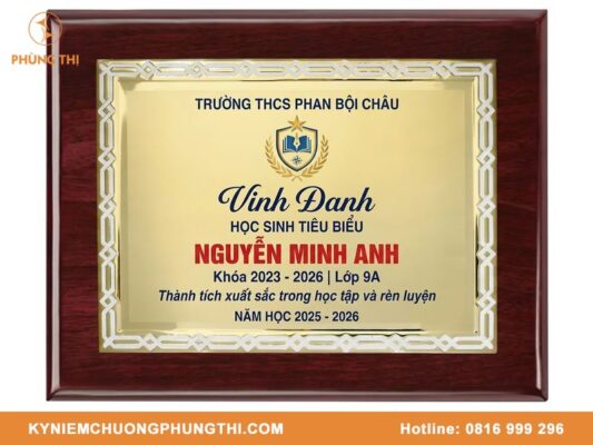 Gia công bảng vinh danh theo thiết kế