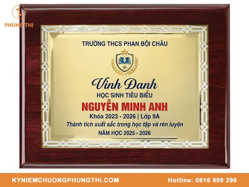 Gia công bảng vinh danh theo thiết kế