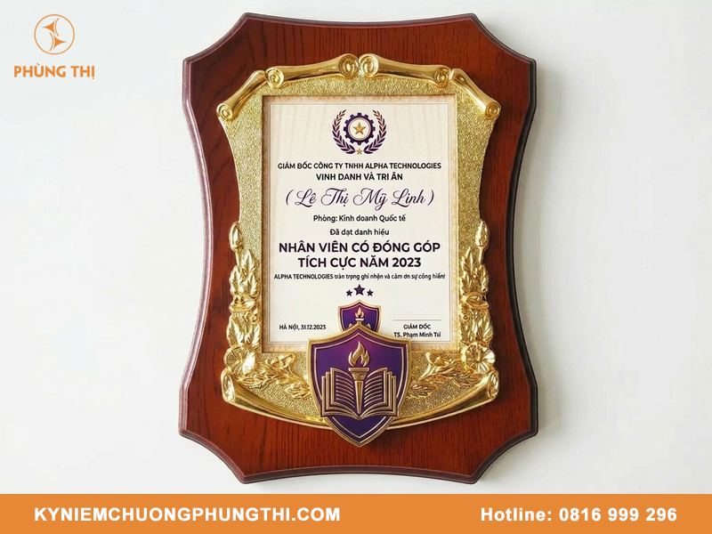 In bảng vinh danh lấy nhanh