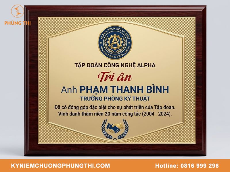 Bảng vinh danh bao nhiêu tiền
