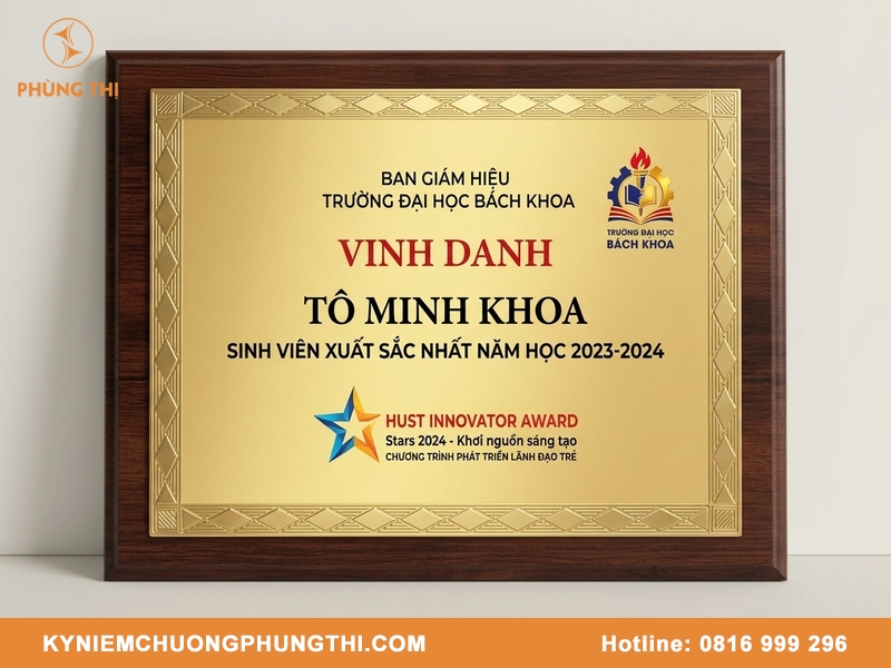 Bảng vinh danh học sinh tiêu biểu