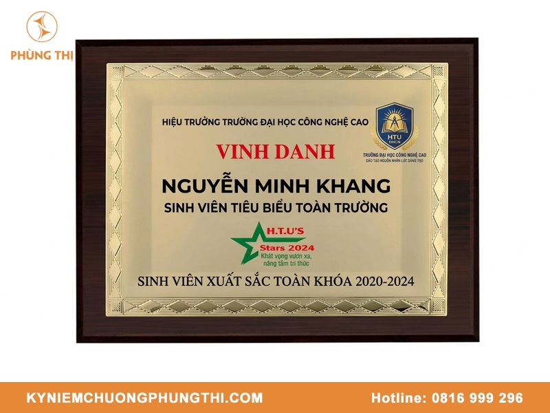 Bảng vinh danh học sinh tiêu biểu