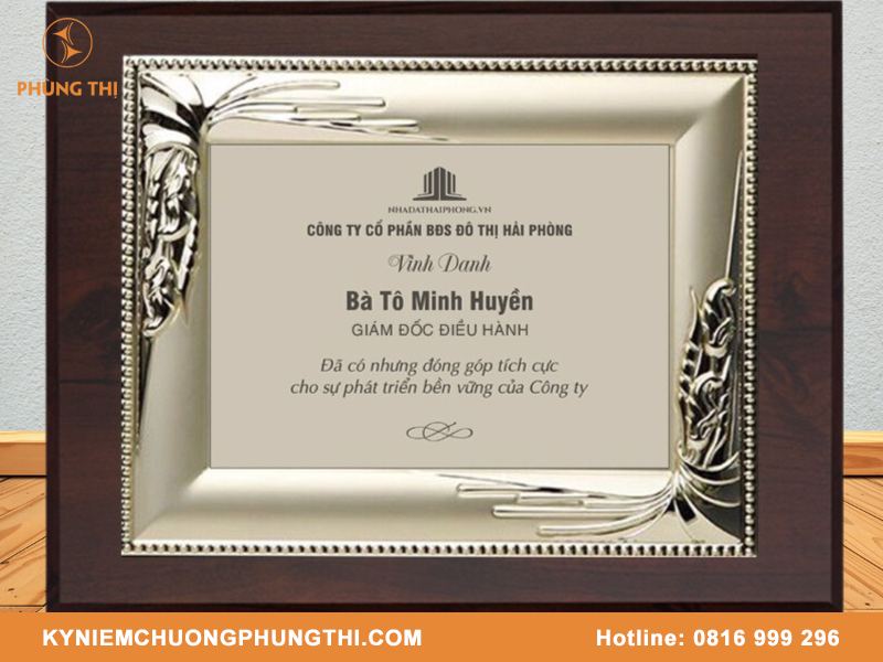 Bảng vinh danh khắc laser mẫu mã đẹp & đa dạng Bảng vinh danh khắc laser
