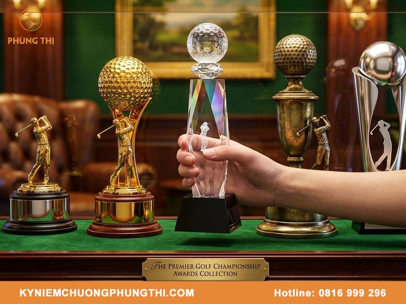 Các loại cúp golf phổ biến cho các giải đấu hiện nay Các loại cúp golf phổ biến