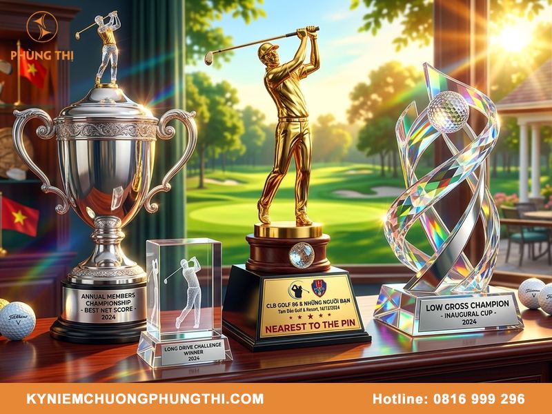 Các loại cúp golf phổ biến cho các giải đấu hiện nay Các loại cúp golf phổ biến