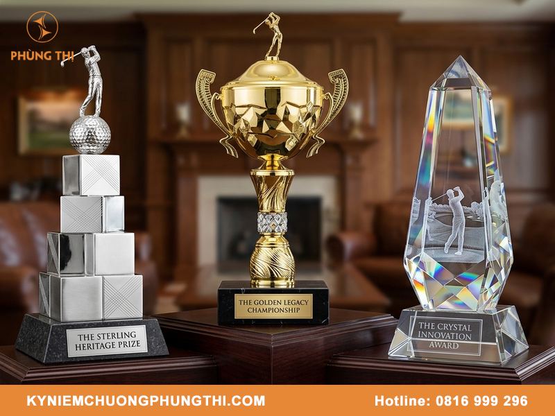 Đơn vị sản xuất cúp golf chuyên nghiệp cho các giải đấu lớn Đơn vị sản xuất cúp golf