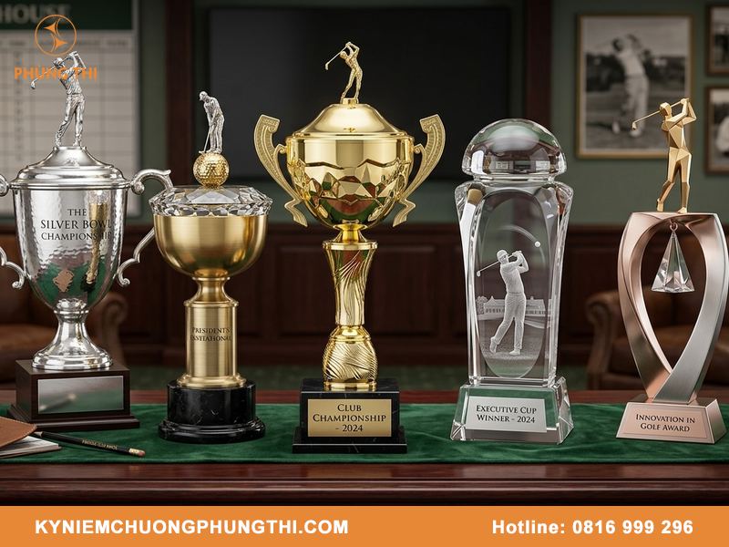 Đơn vị sản xuất cúp golf chuyên nghiệp cho các giải đấu lớn Đơn vị sản xuất cúp golf