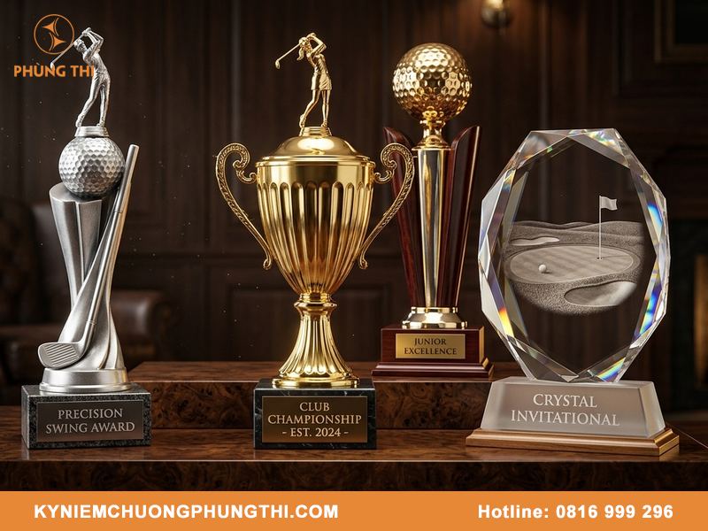 Đơn vị sản xuất cúp golf chuyên nghiệp cho các giải đấu lớn Đơn vị sản xuất cúp golf