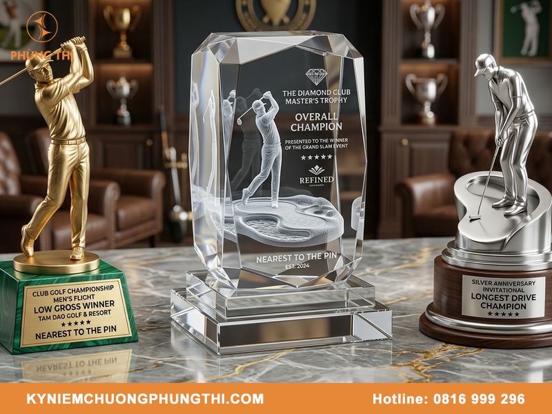 Thiết kế cúp golf theo yêu cầu